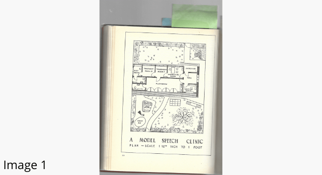 Image 1: Diagram of a model speech clinic