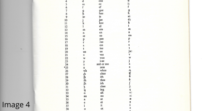 Image 4: Extract of the initial teaching alphabet (ITA)