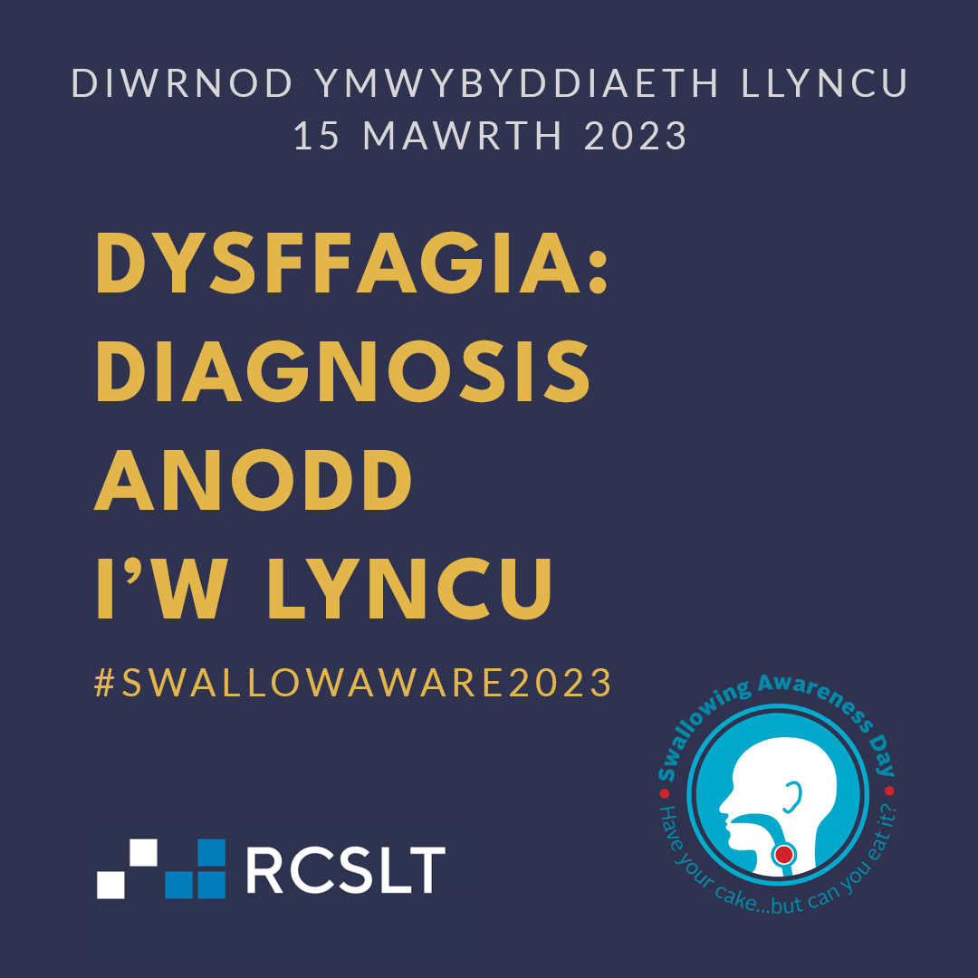 Swallowing Awareness Day 2023 Welsh instagram post graphic