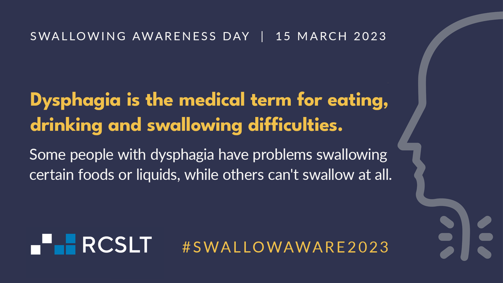 Swallowing Awareness Day 2023 RCSLT