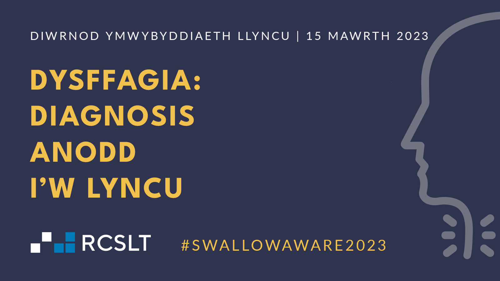 Swallowing Awareness Day 2023 Welsh twitter graphic