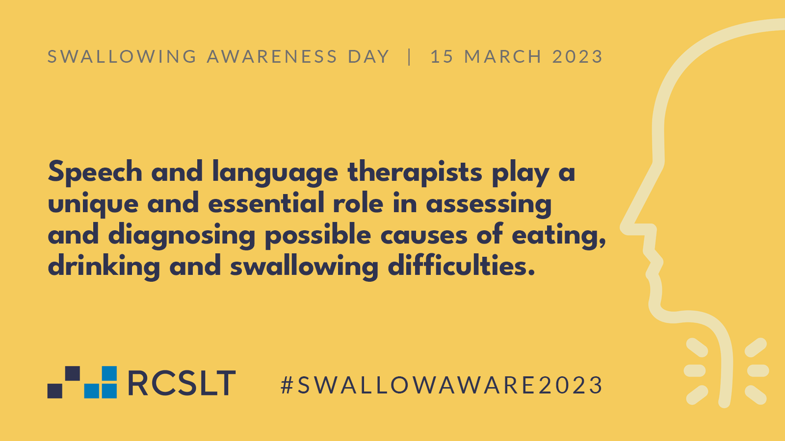Swallowing Awareness Day 2023 Twitter Post graphic